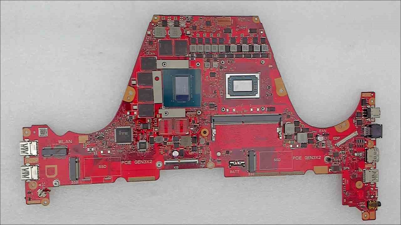 Материнская плата ASUS GU502DU донор процессора  или под восстановление (27281)