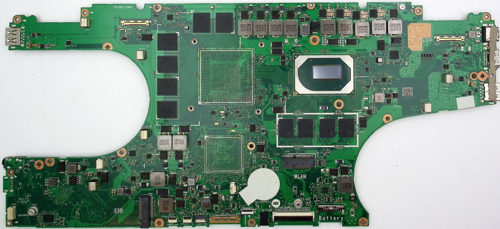 Материнская плата ASUS UX581GV донор процессора i9-9980HK (019821)