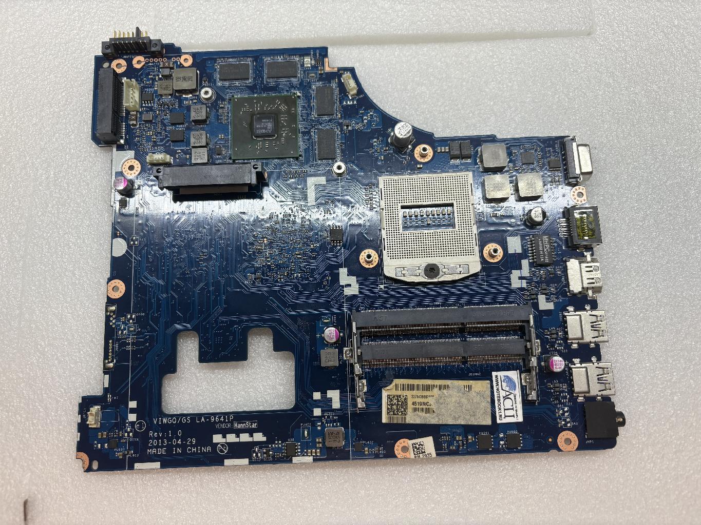 Материнская плата Lenovo LA-9641P донор компонентов (040987)