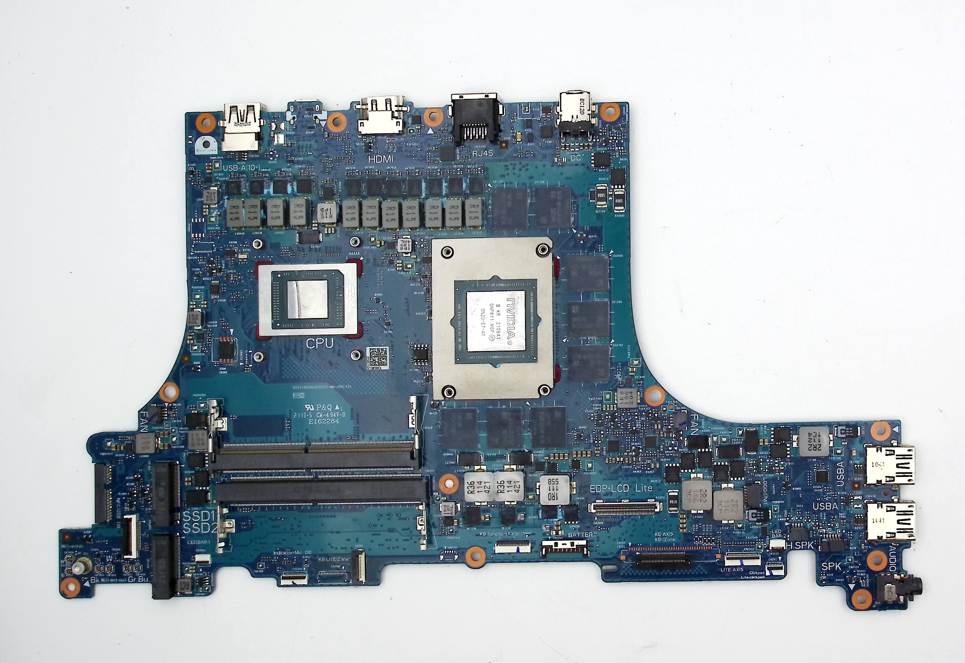 Материнская плата ASUS G733QS донор видеочипа GN20-E7-A1 (41555)