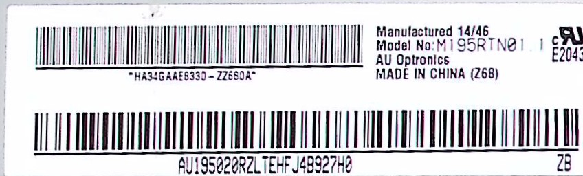 Матрица 19.5" M195RTN01.1