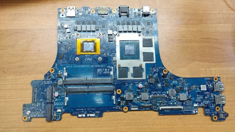 Материнская плата ASUS G513IE донор видеочипа RTX3050Ti