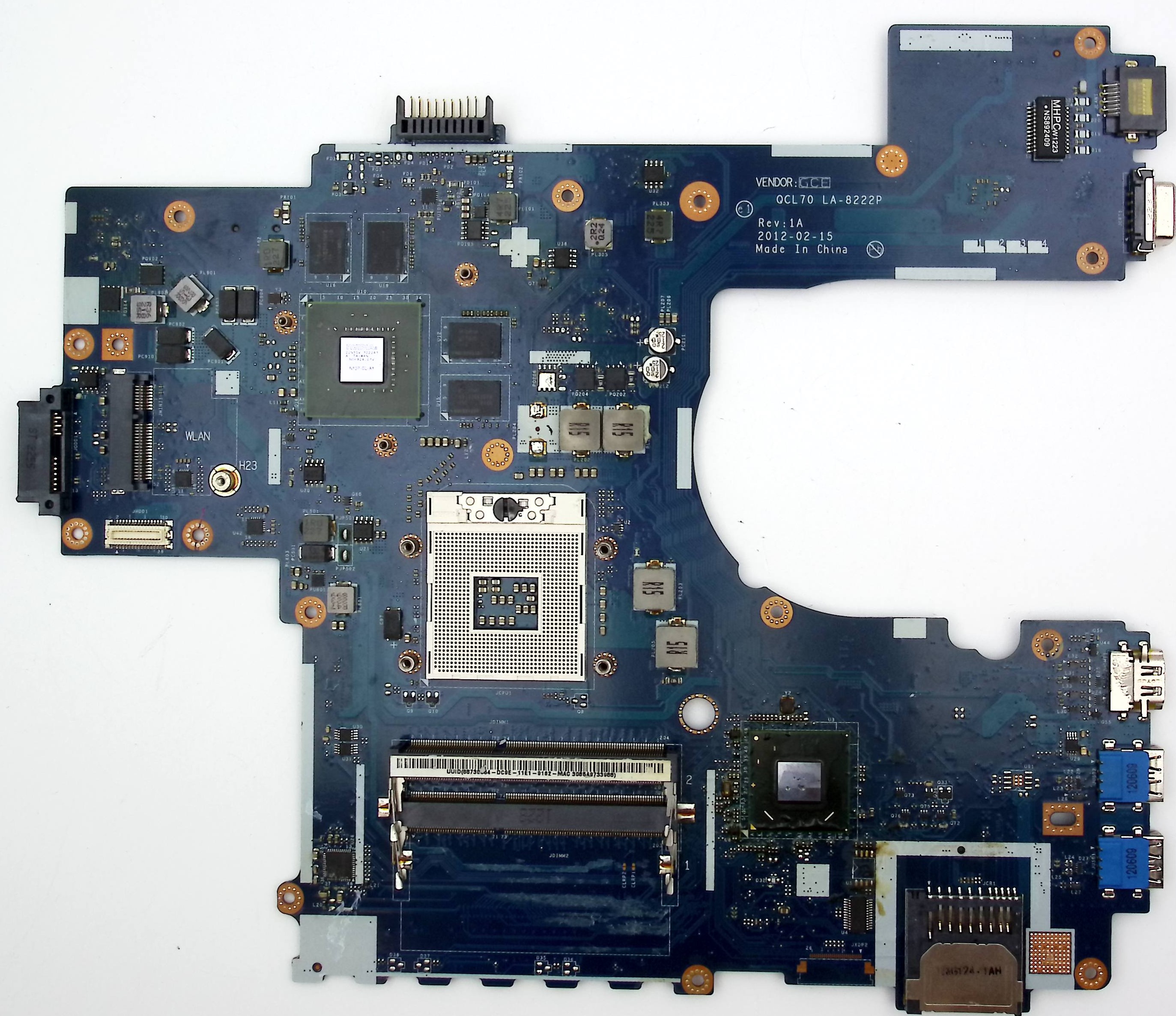 Неисправная материнская плата QCL70 LA-8222P донор компонентов ASUS K75V