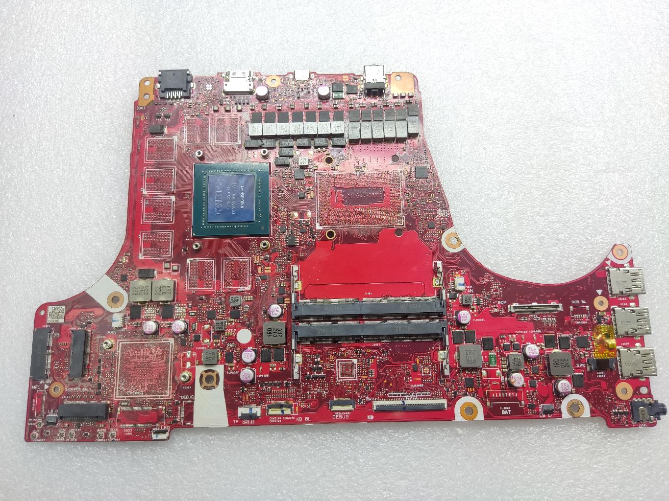 Материнская плата ASUS G512LWS донор видеочипа N18E-G2R-A1