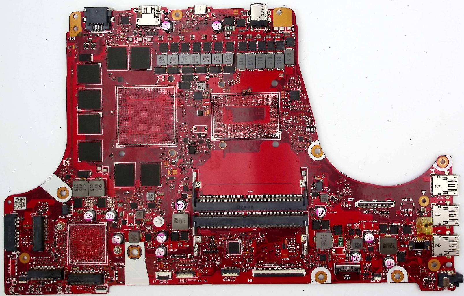 Материнская плата ASUS G532LWS донор компонентов