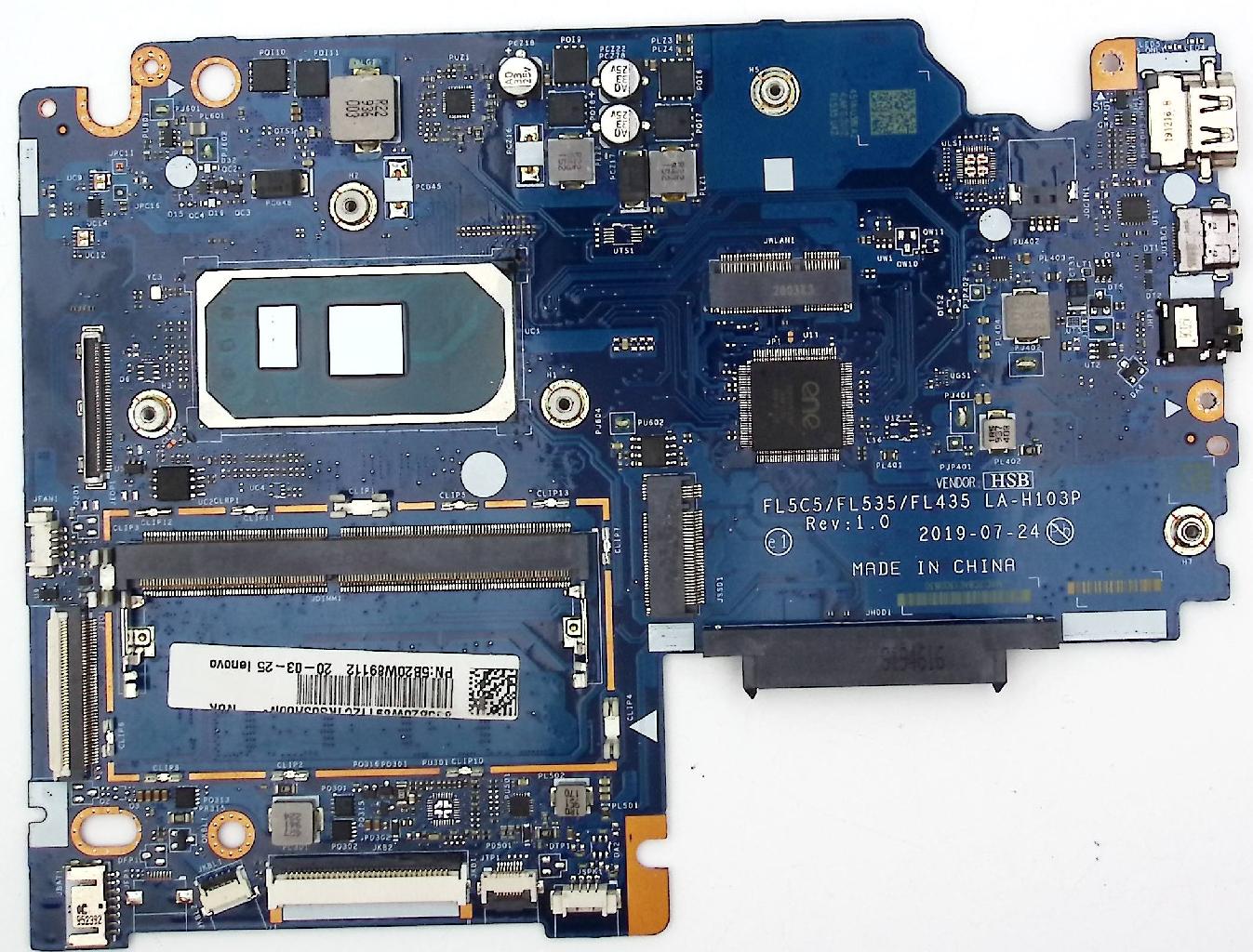 Материнская плата Lenovo LA-H103P донор компонетов