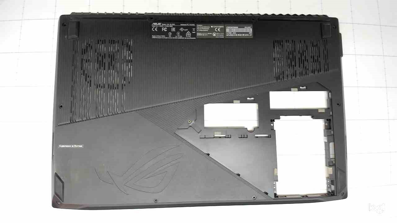 Поддон (нижняя часть корпуса) ноутбука Asus GL703GE, GL703GS