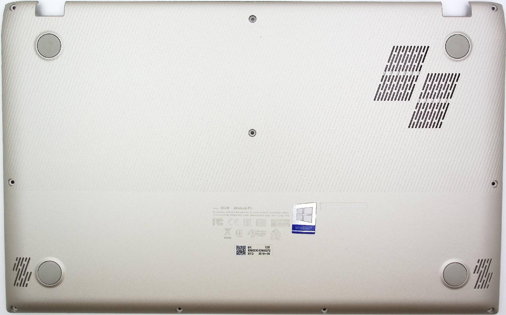 Поддон (нижняя часть корпуса) Asus VivoBook S15 S532F, S532FA