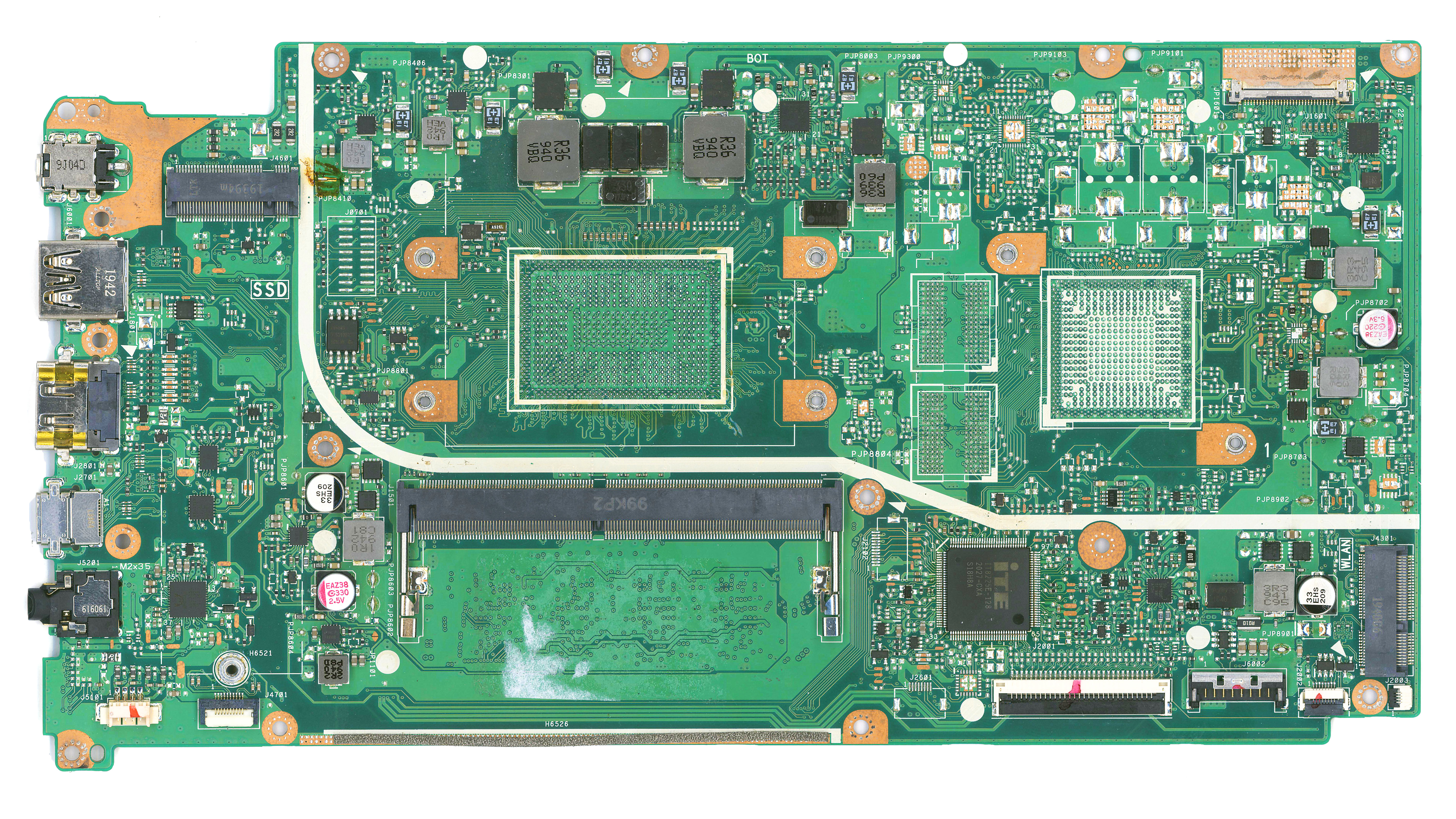 Неисправная материнская плата ASUS X512DA  донор компонентов