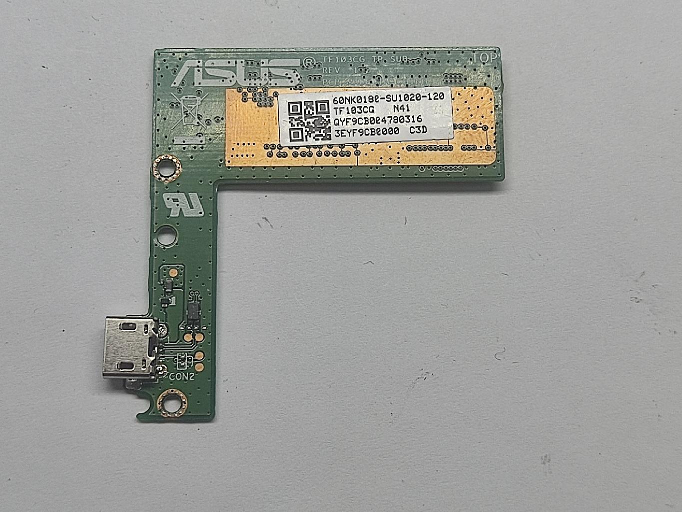 Плата с разъемом зарядки и контроллером тачскрина для Asus для Transformer Pad TF103CG