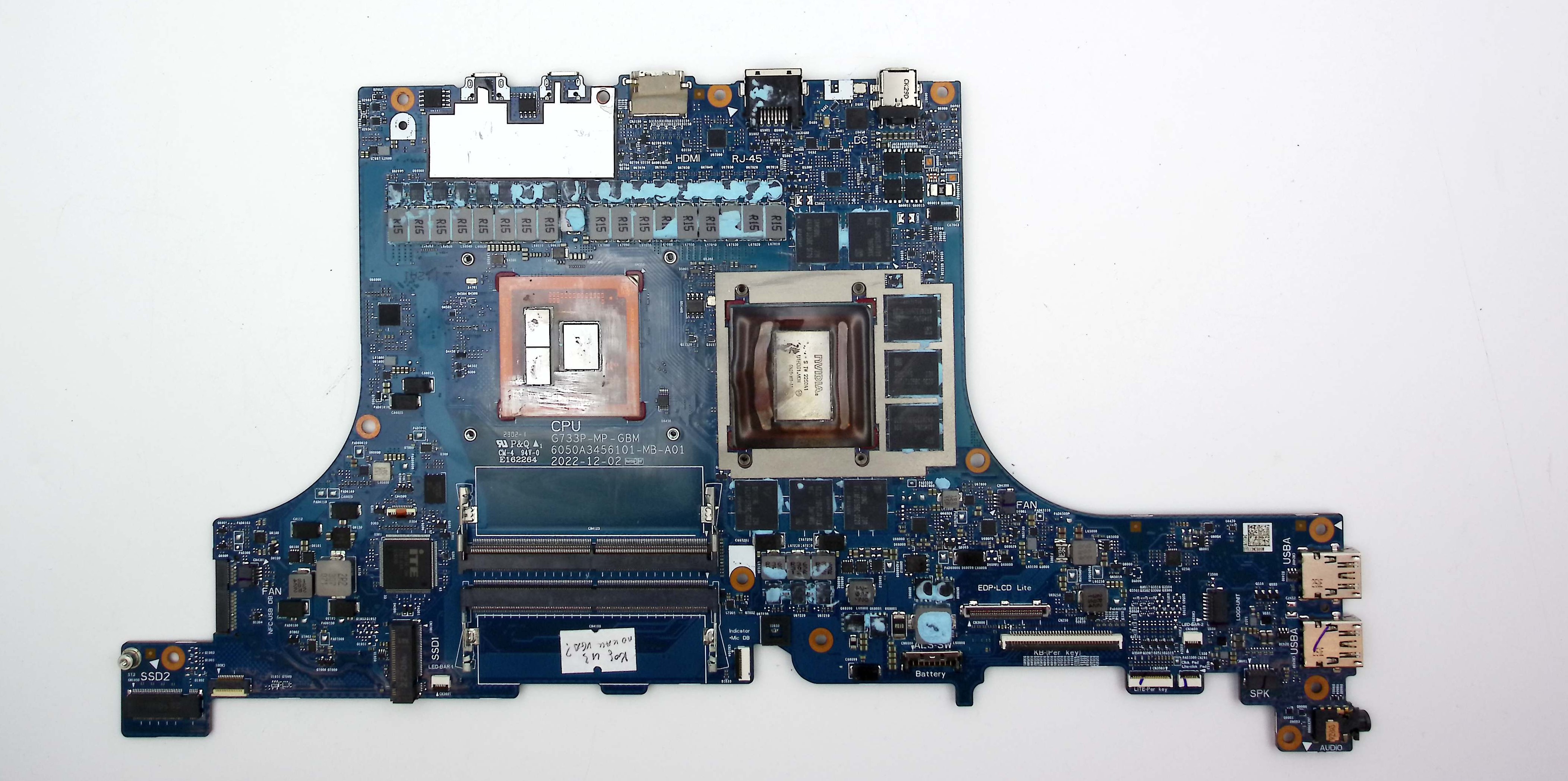 Материнская плата ASUS G733PY под восстановление или донор R9-7945HX, GN21-X11-A1