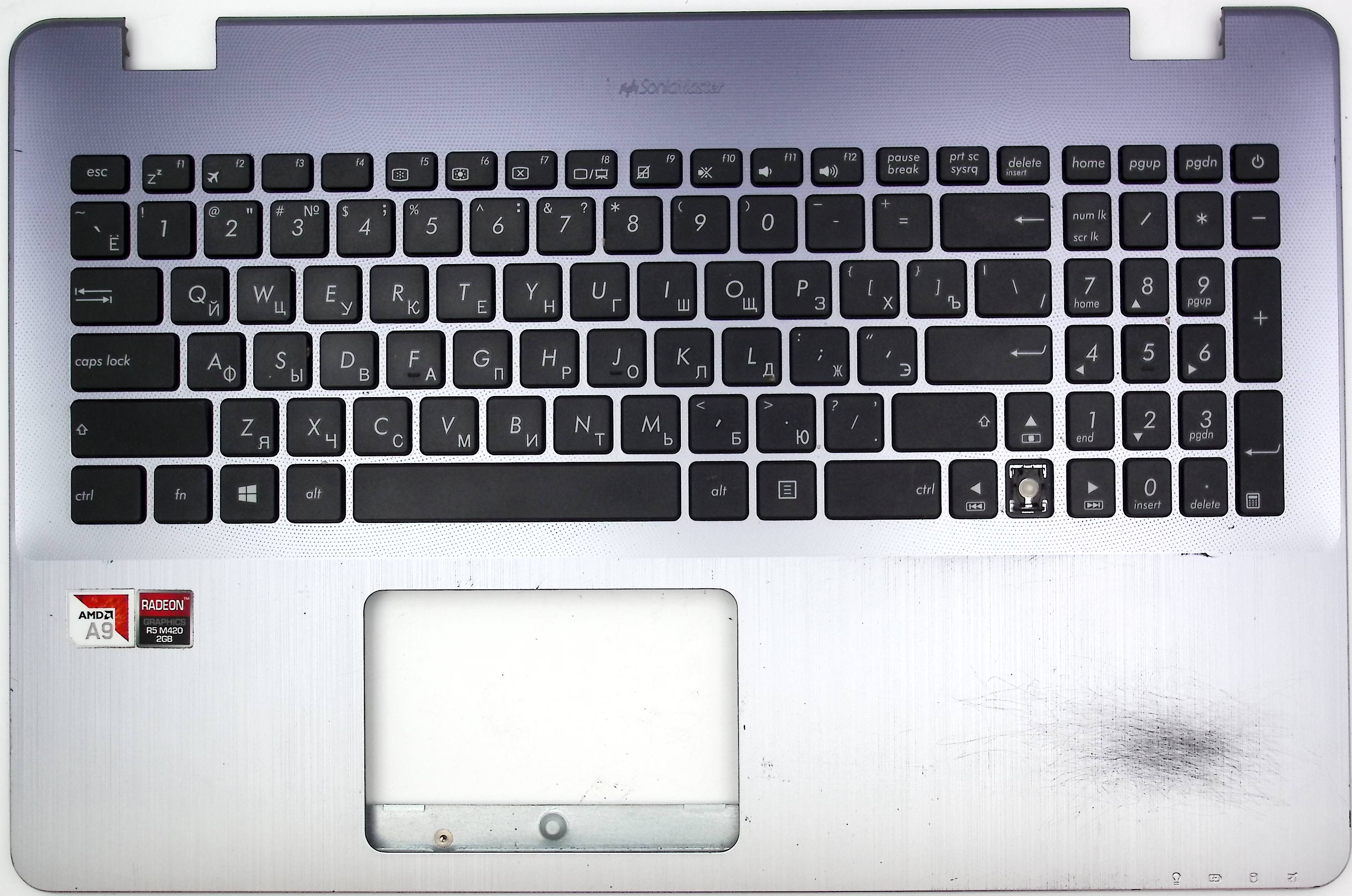 Топкейс -донор кнопок  для ноутбука ASUS X542