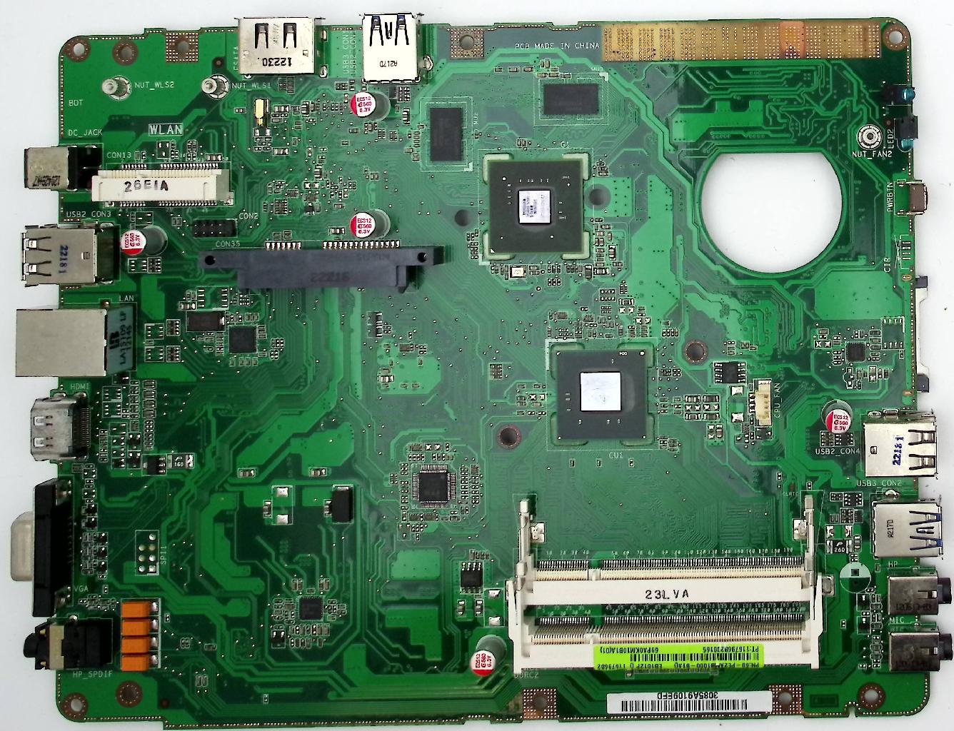 Материнская плата ASUS  EB1012P донор компонентов