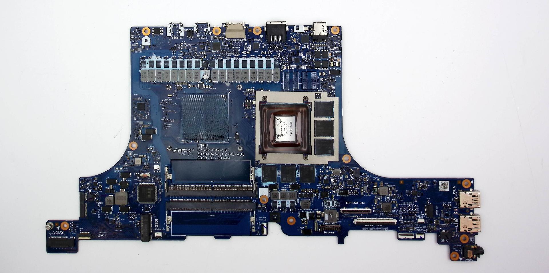 Материнская плата ASUS G733PZ донор видеочипа GN21-X9-A1 (41551)