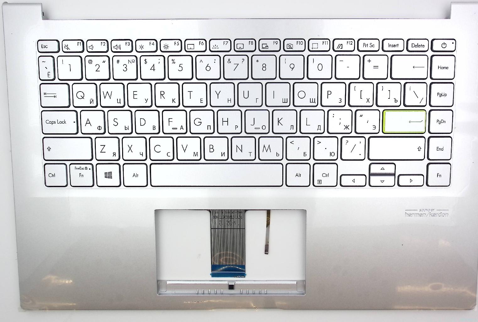 Топкейс Asus X421 серебристый Топкейс Asus X421 серебристый