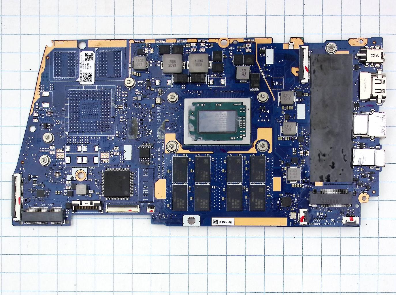 Материнская плата ASUS UX431DA  UMA, R5 3500U под восстановление (040026)