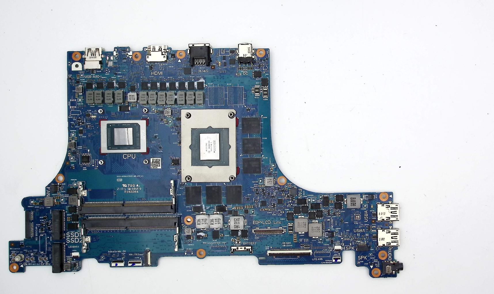 Материнская плата ASUS G713QM R9-5900HX на восстановление или донор компонентов.