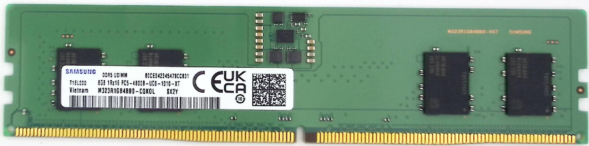 Оперативная память DDR5 UDIMM  8GB