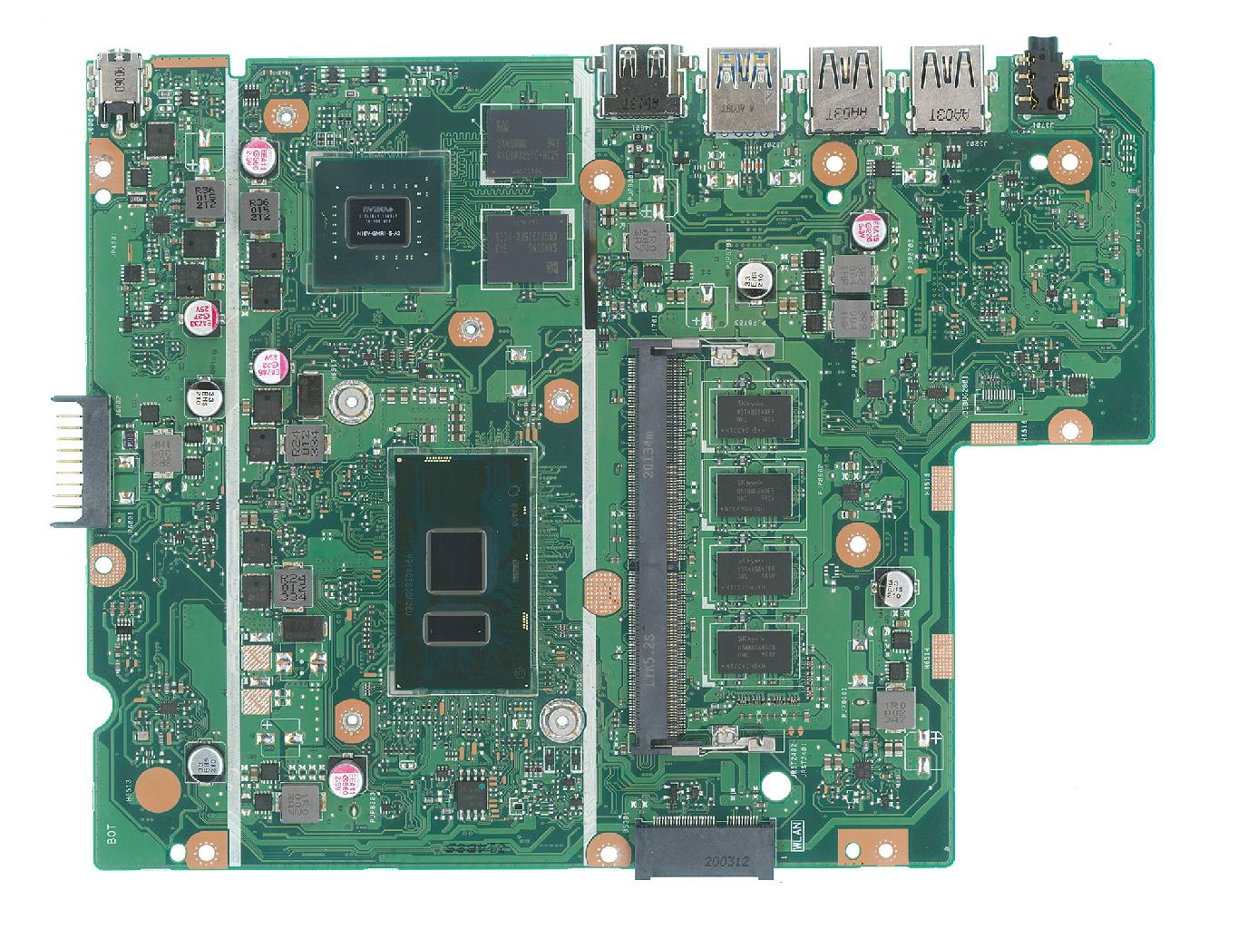 Материнская плата ASUS X540UBR (процессор i3-6100U и видеочип MX110