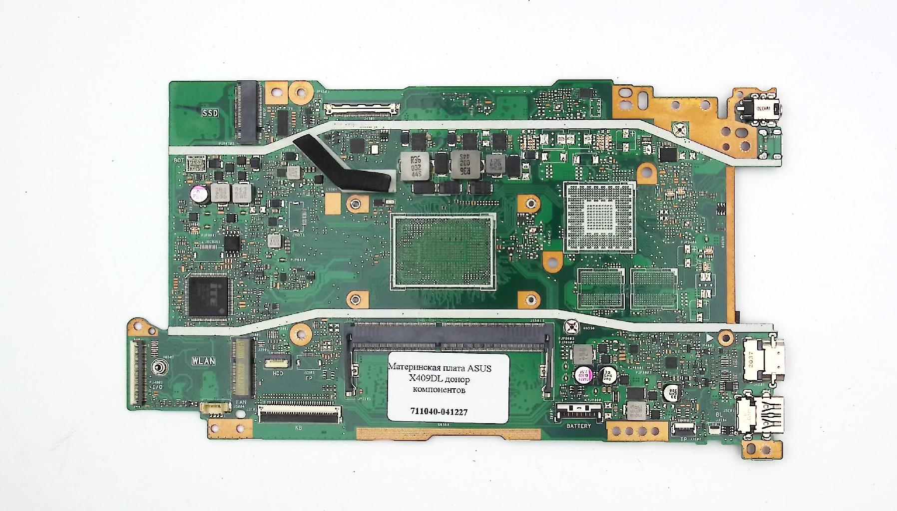 Материнская плата ASUS X409DL донор компонентов