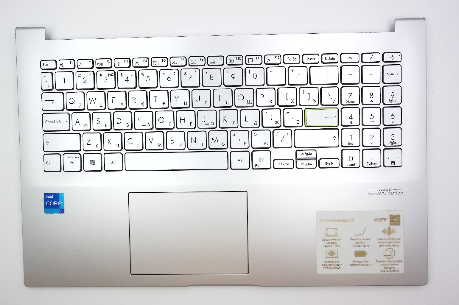 Топкейс для ноутбука ASUS X513FP, X513FA, X513EA Топкейс для ноутбука ASUS X513FP, X513FA, X513EA