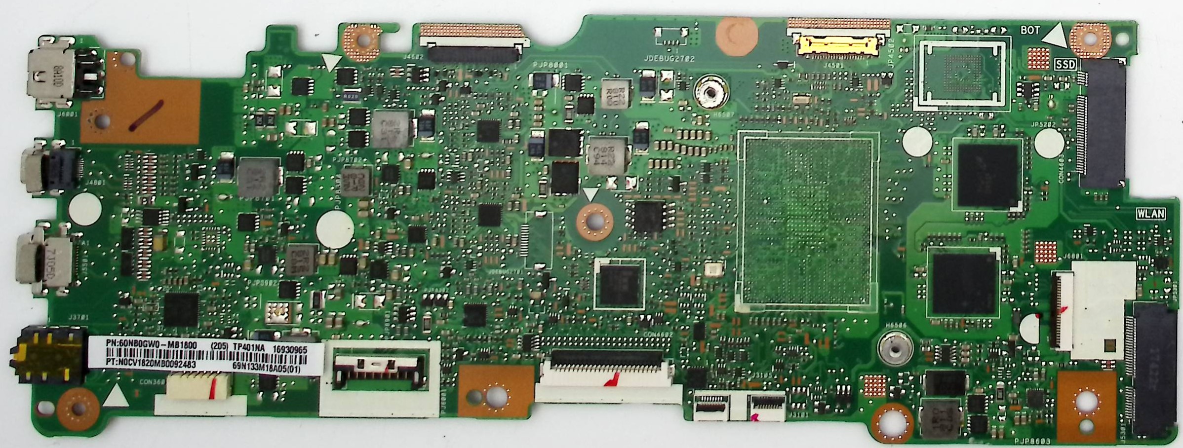 Материнская плата ASUS TP411NA донор компонентов