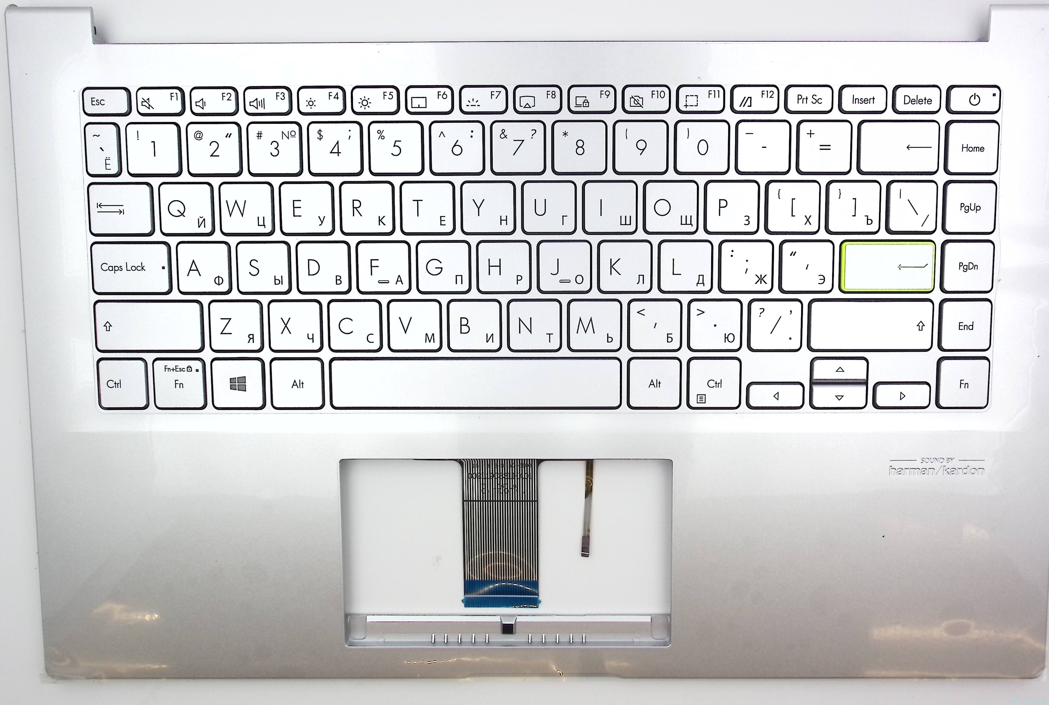Топкейс Asus X421 серебристый