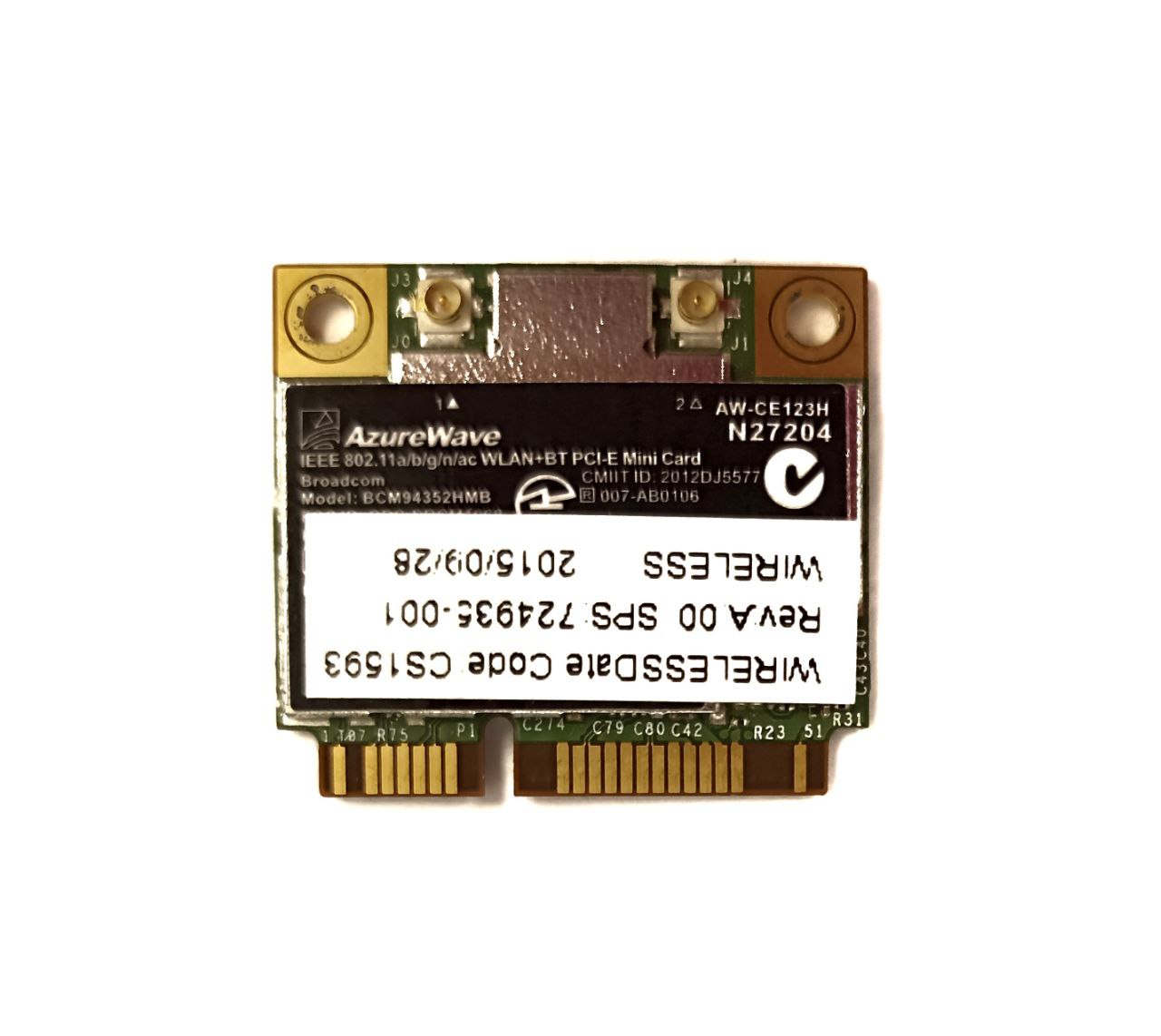 Модуль Wi-Fi + Bluetooth AW-CE123H V05, BCM94352HMB