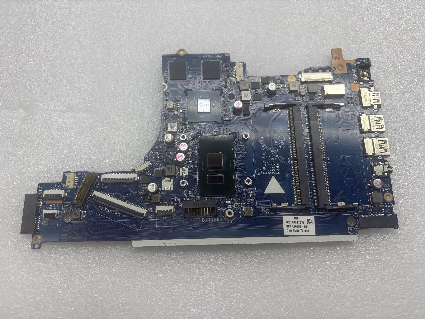 Материнская плата HP 15-da0191ur донор компонентов (039369)