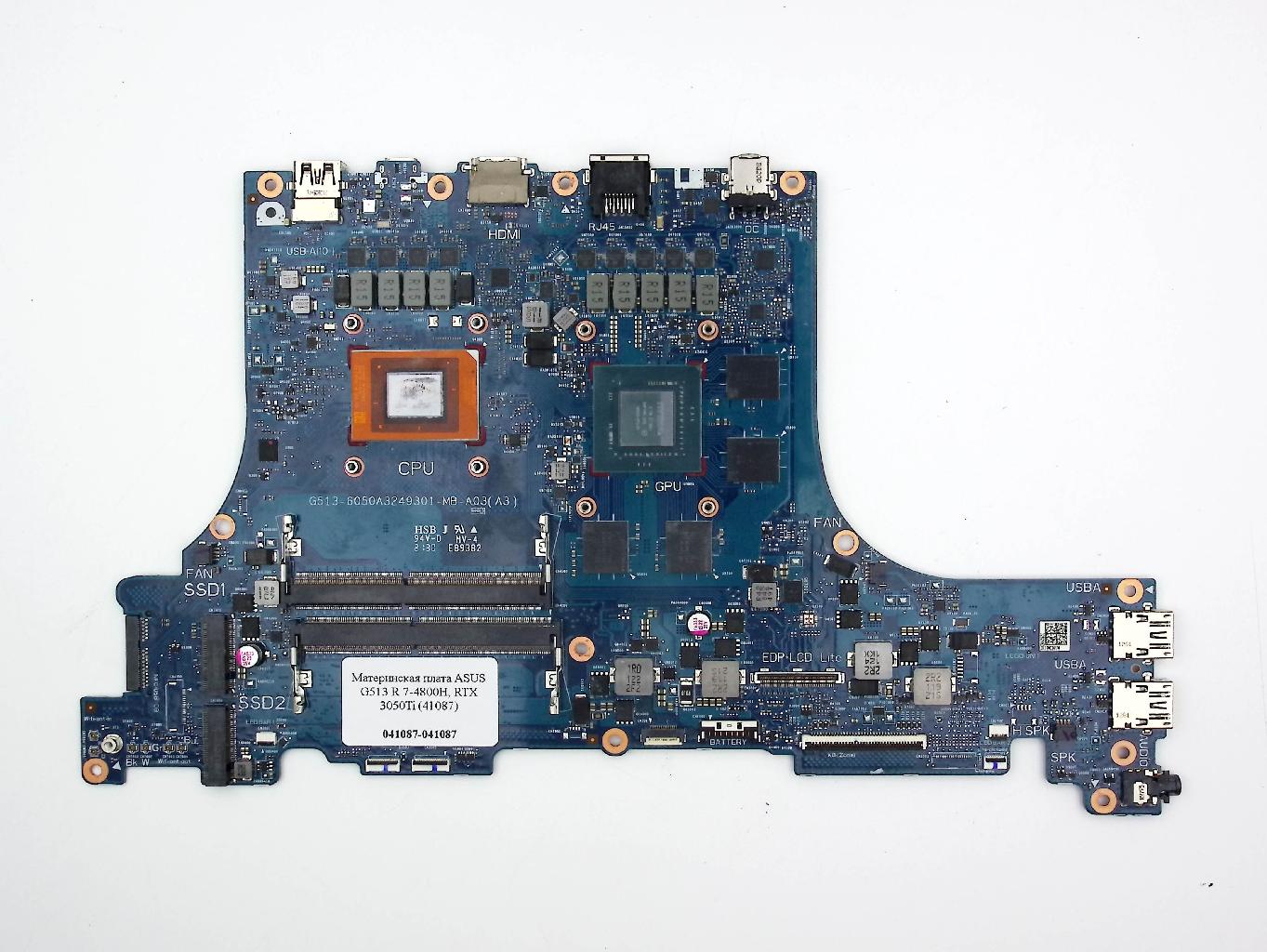 Материнская плата ASUS G513IE R7-4800H, RTX3050Ti (41087) Материнская плата ASUS G513IE R7-4800H, RTX3050Ti (41087)