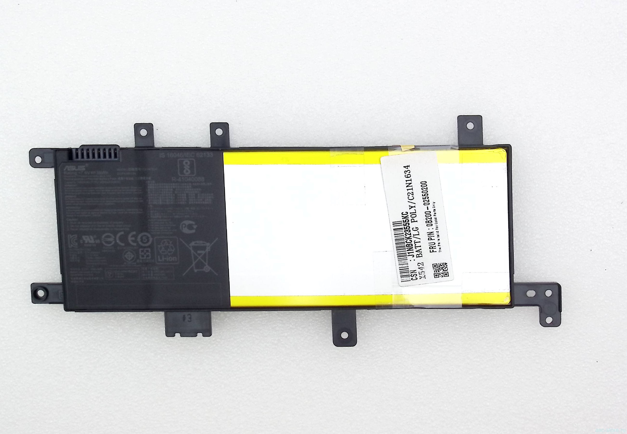 Аккумулятор C21N1634  ASUS X542 Износ 6%- 8%