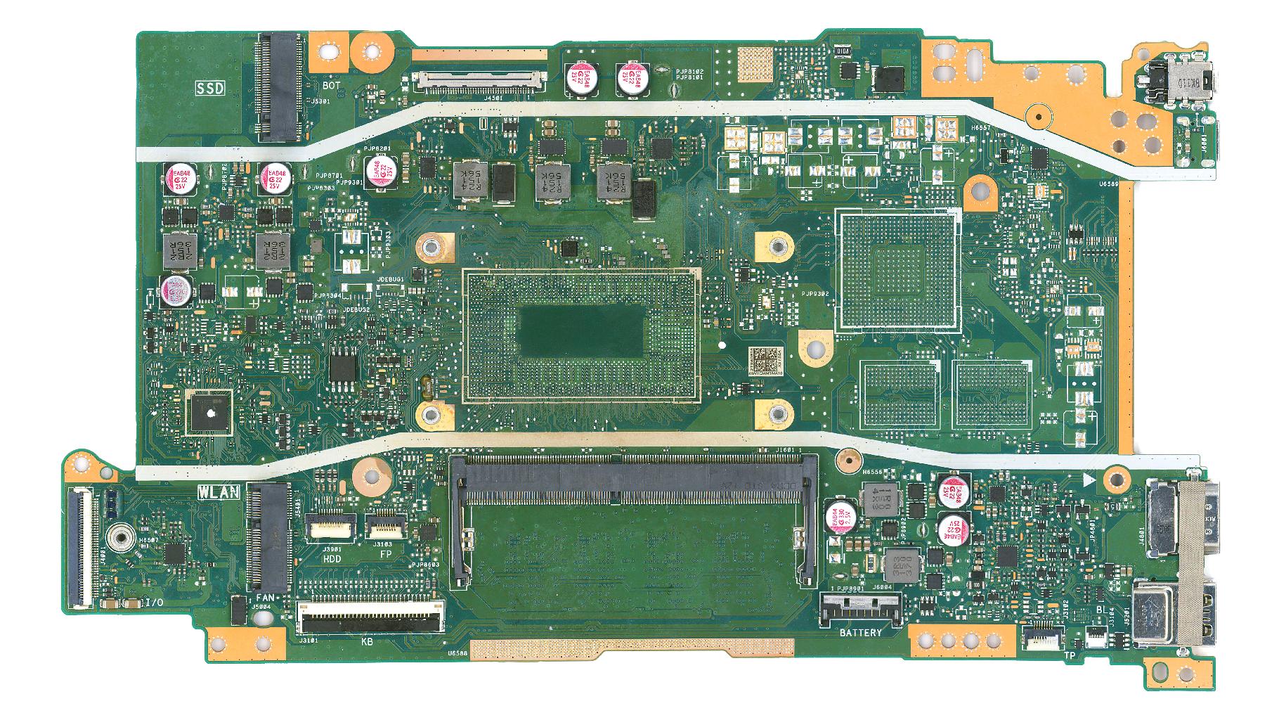 Материнская плата ASUS X515EA MODEL X415EA R6.0 донор компонентов