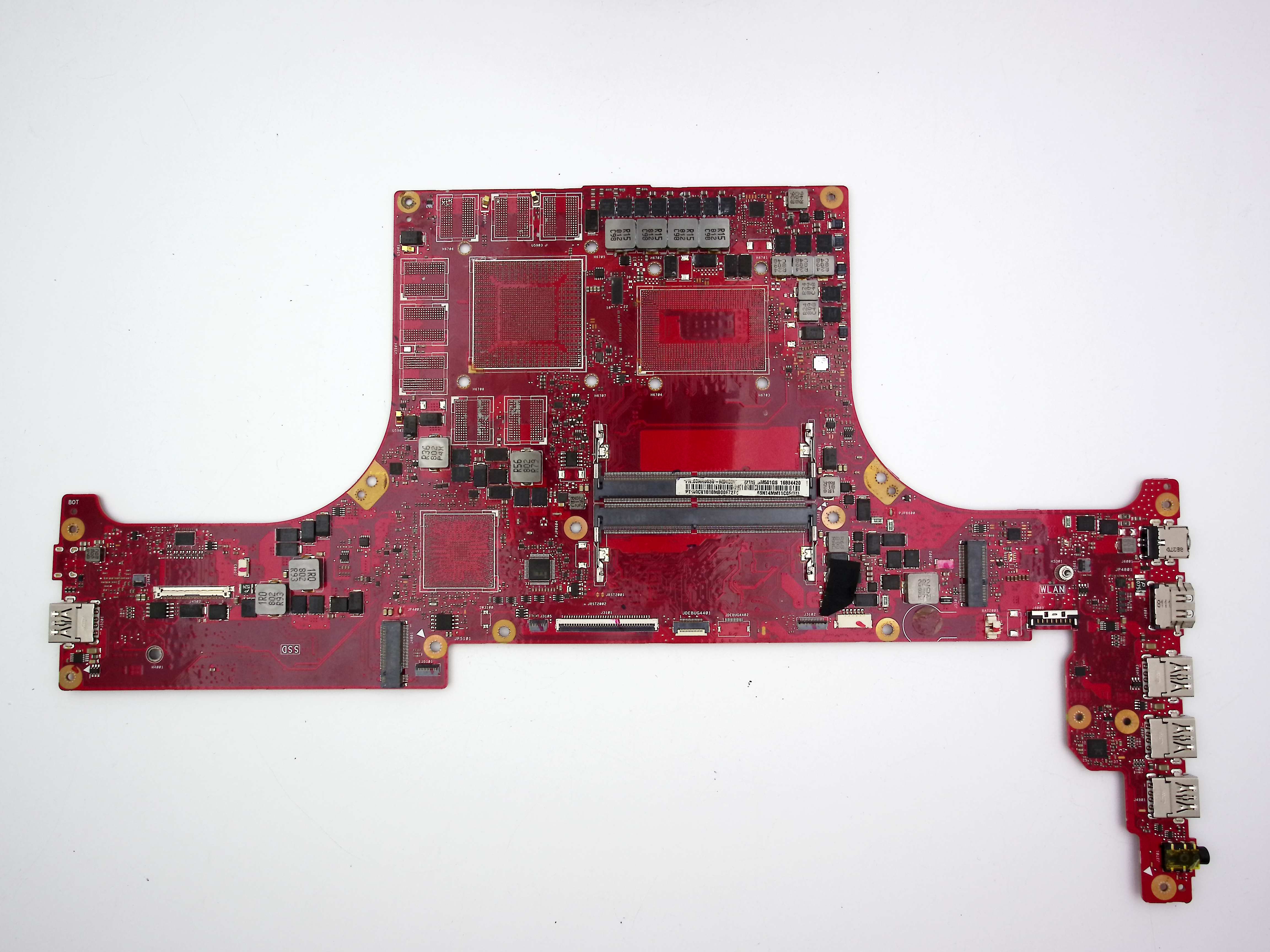 Неисправная материнская плата ASUS GM501GS донор компонентов