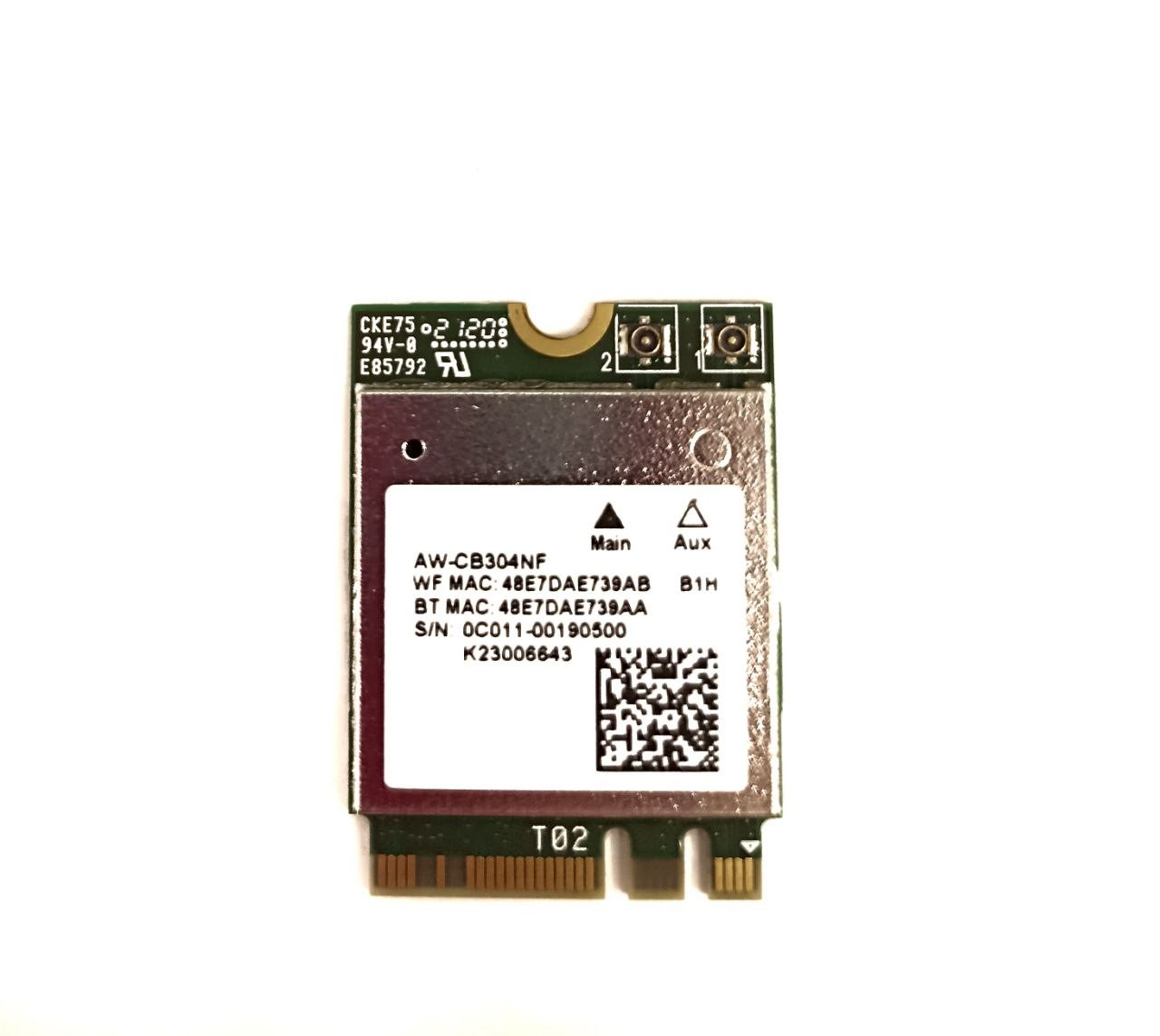 Модуль Wi-Fi + Bluetooth AW-CB304NF, 0C011-00190500