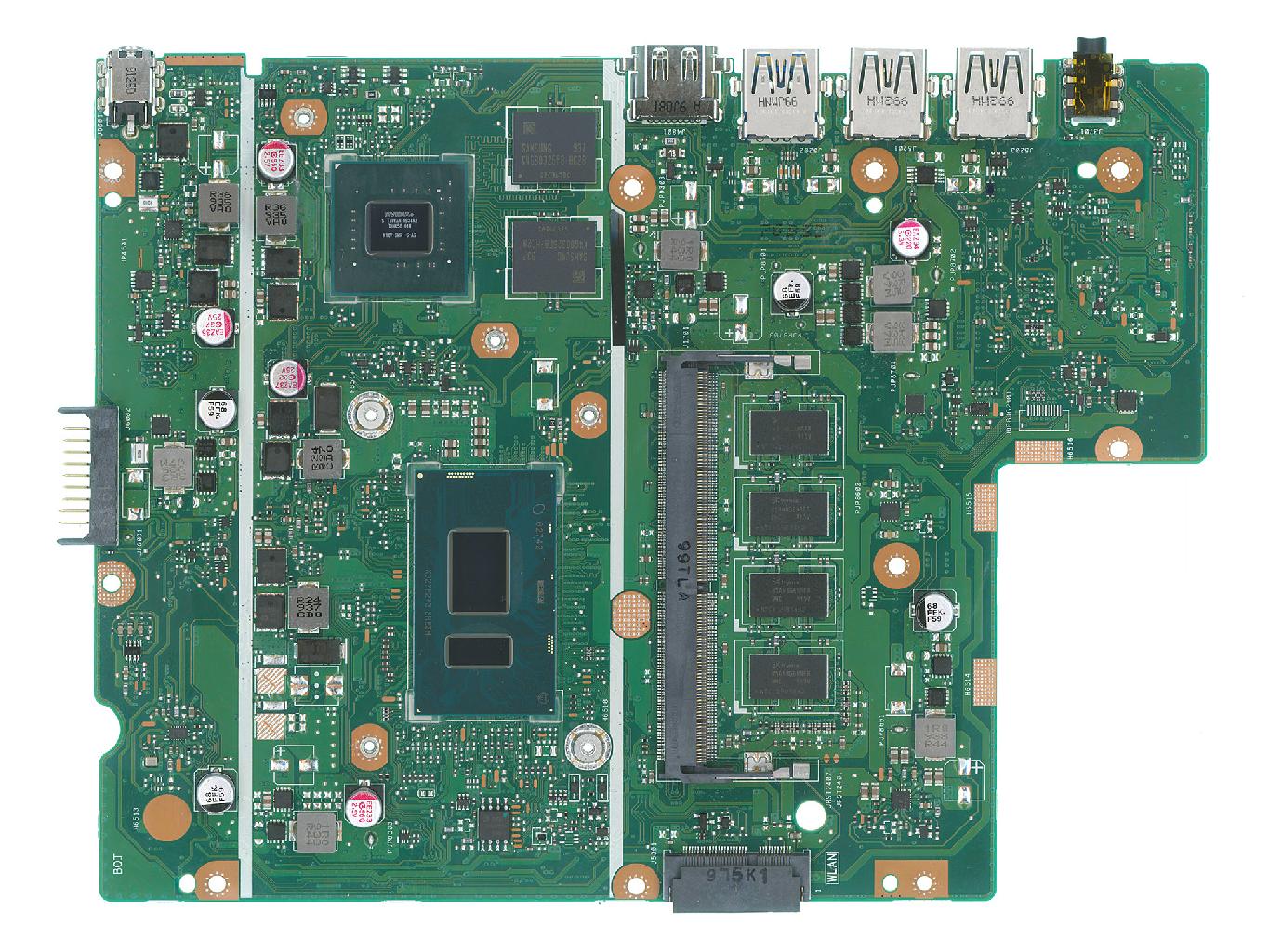 Материнская плата ASUS X540UBR (процессор PENTIUM 4417U  и видеочип MX110)