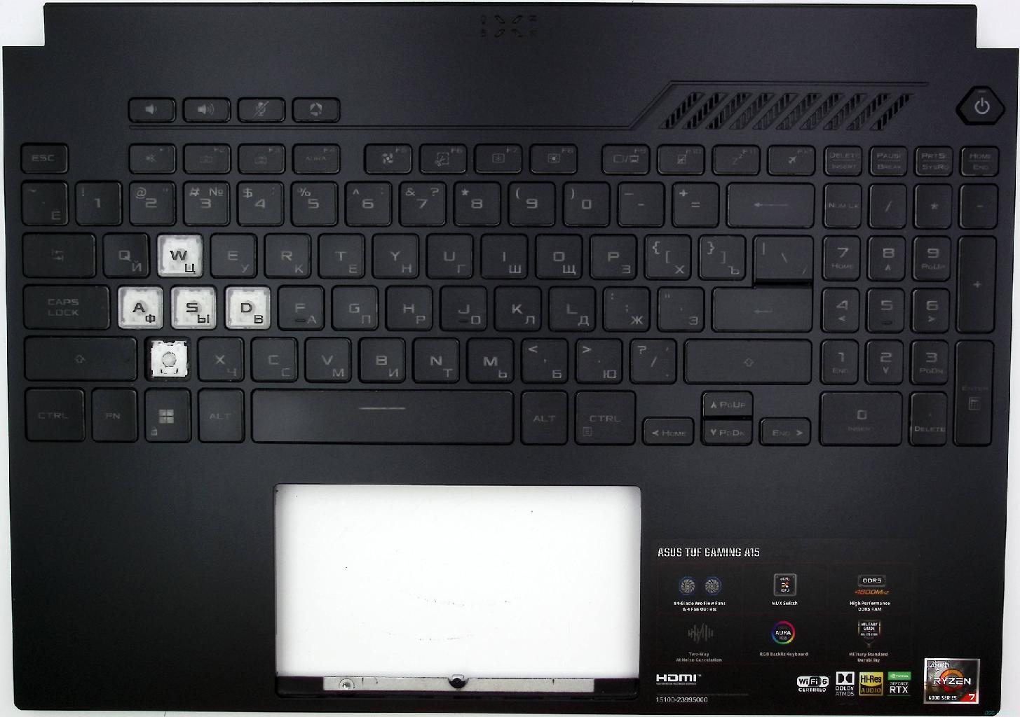 Топкейс-донор для ноутбука ASUS FA507 (RTX)