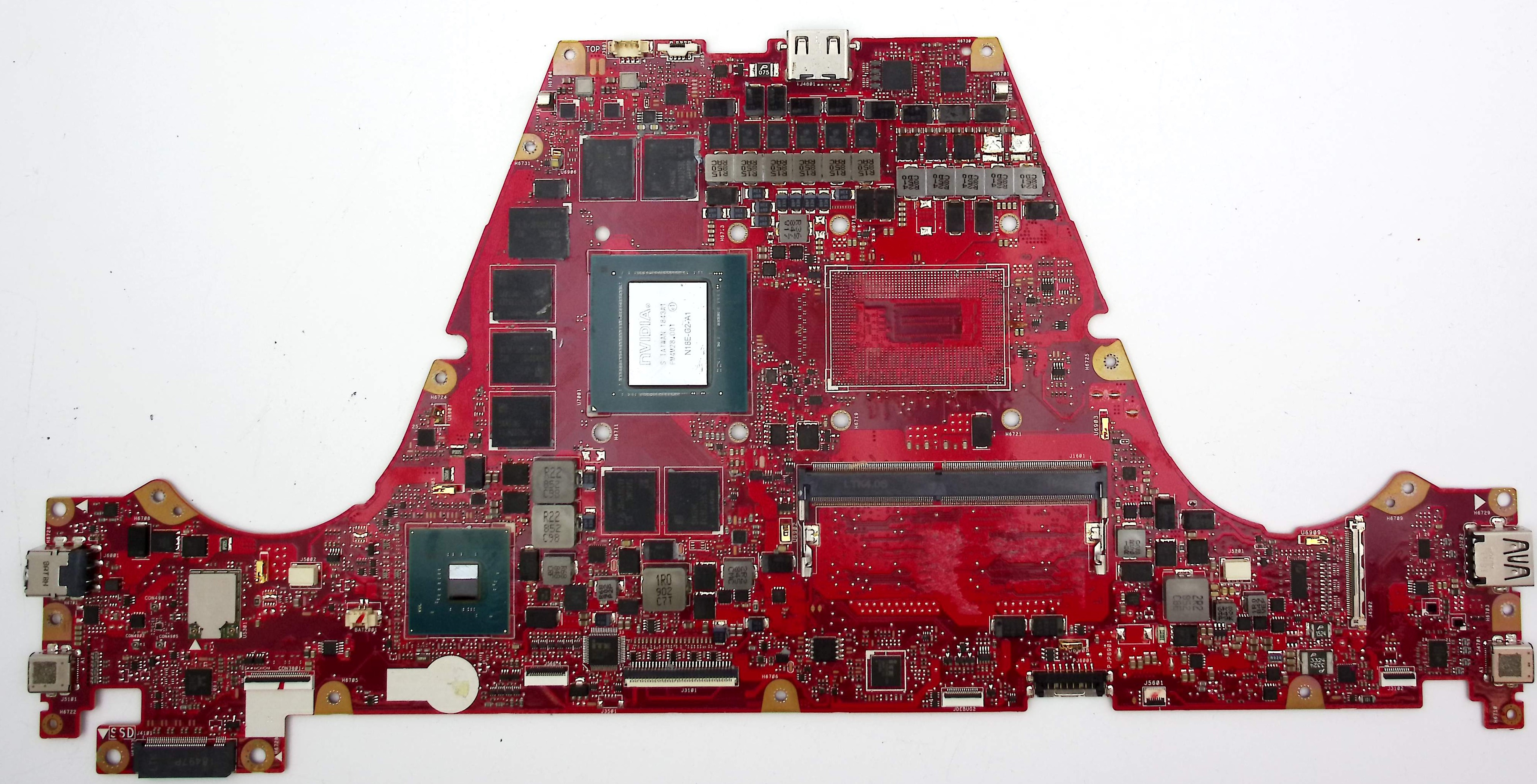 Материнская плата ASUS GX531GW донор видеочипа N18E-G2-A1 (040184)