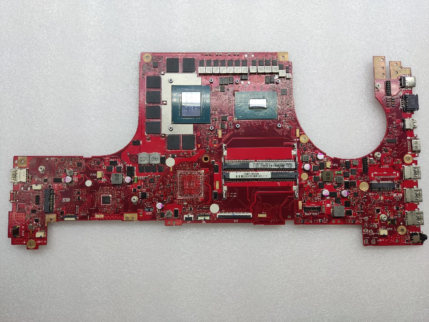 Материнская плата ASUS GL704GW донор видеочипа RTX 2070 и процессора I7-8750H
