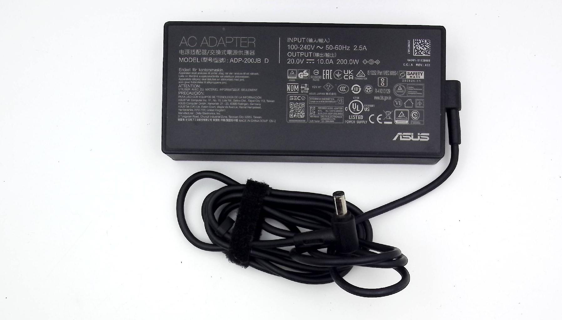 Блок питания Asus ADP-200JB D  20V 10A, 200W 6.0х3.7mm с иглой