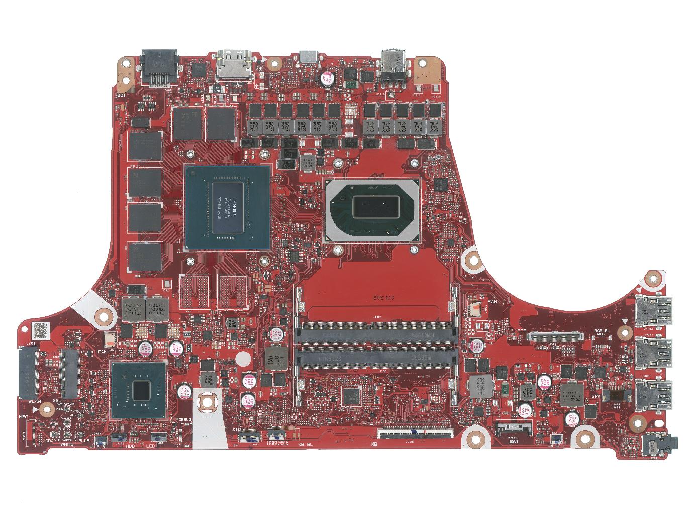 Материнская плата ASUS G531GU (процессор i7-9750H и видеочип GTX1660TI)