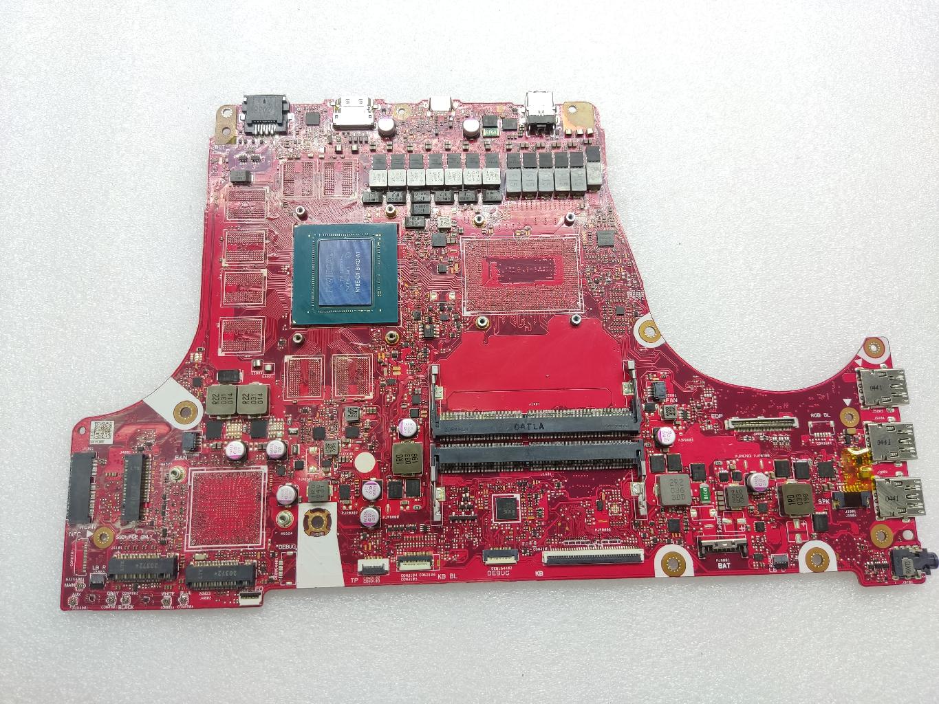Материнская плата G712LV донор видеочипа N18E-G1-B-KC-A1