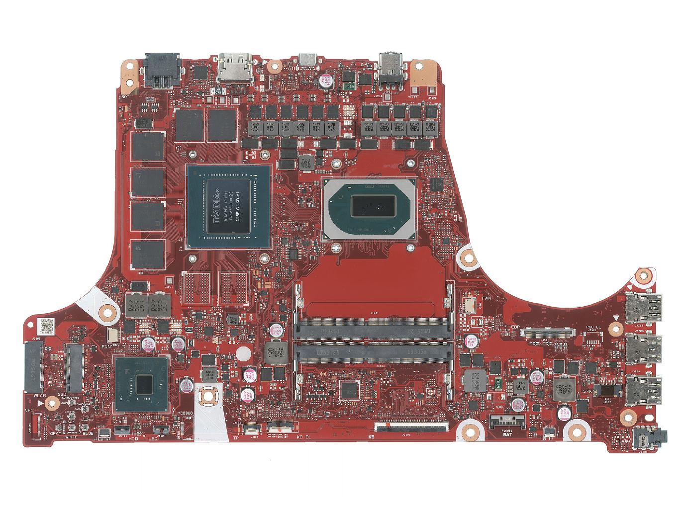 Материнская плата ASUS G731GV (процессор i7-9750H и видеочип RTX2060)