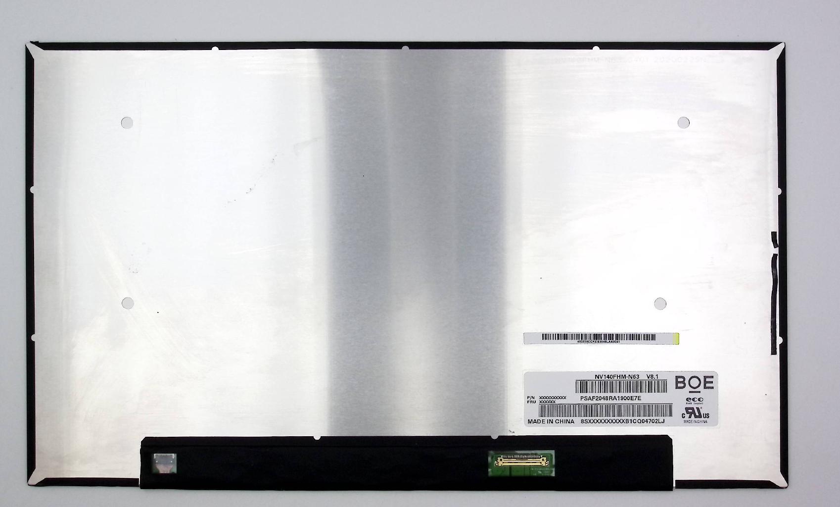 Матрица 14.0" 1920x1080 30pin 60Hz, NV140FHM-N63 V8.1
