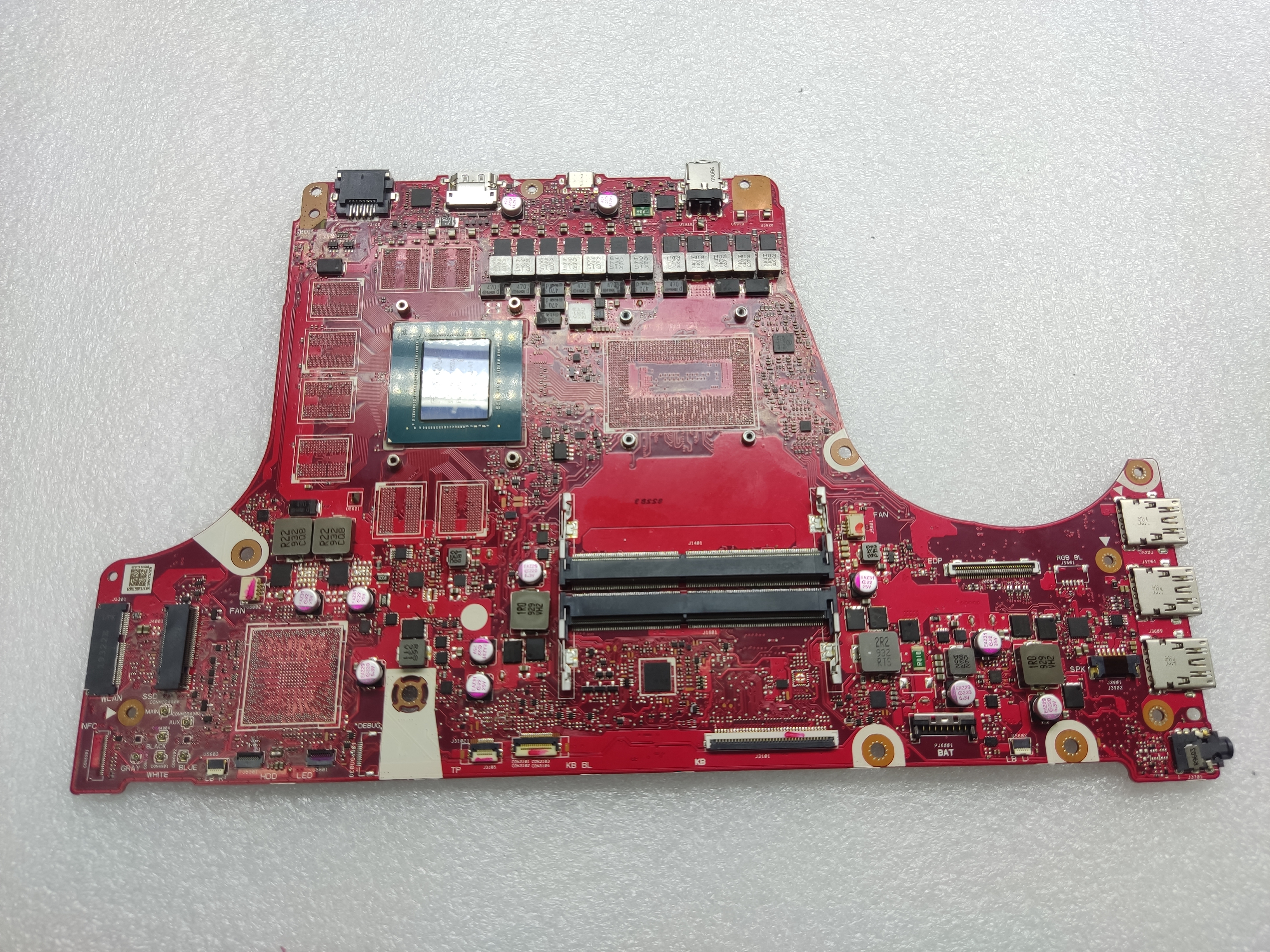 Неисправная материнская плата ASUS G731GW донор компонентов