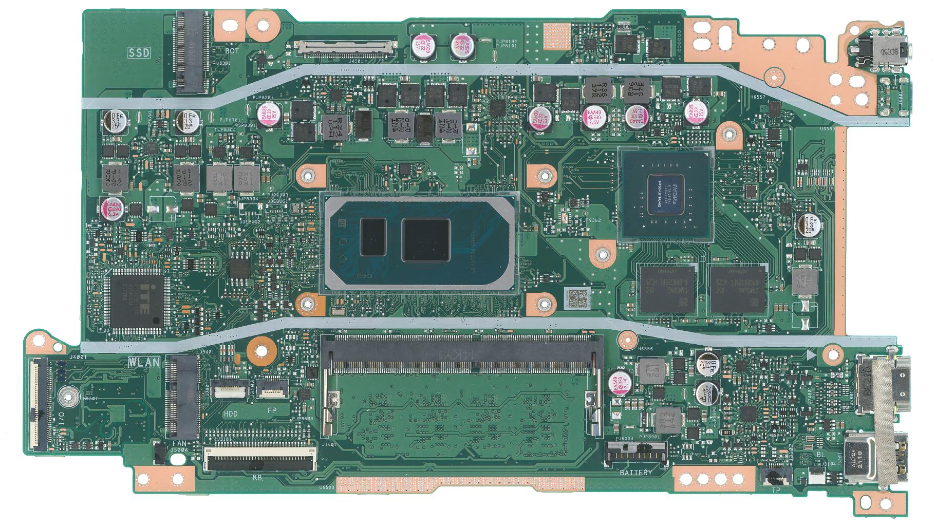 Материнская плата ASUS X515JF (Pentium 6805 и MX130)