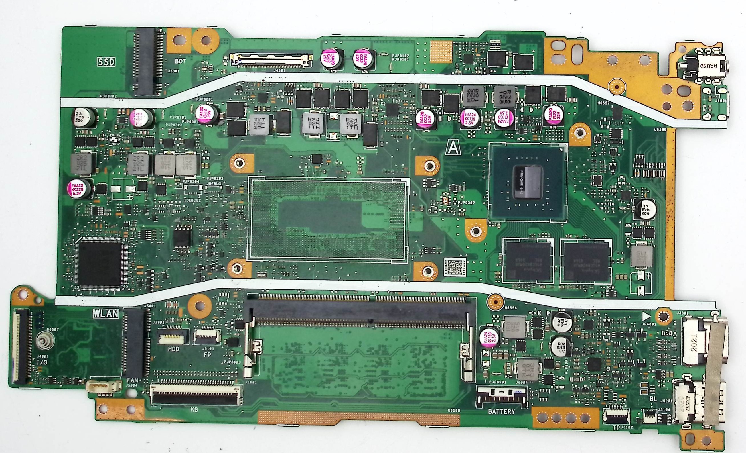 Неисправная материнская плата ASUS X509JP донор компонентов