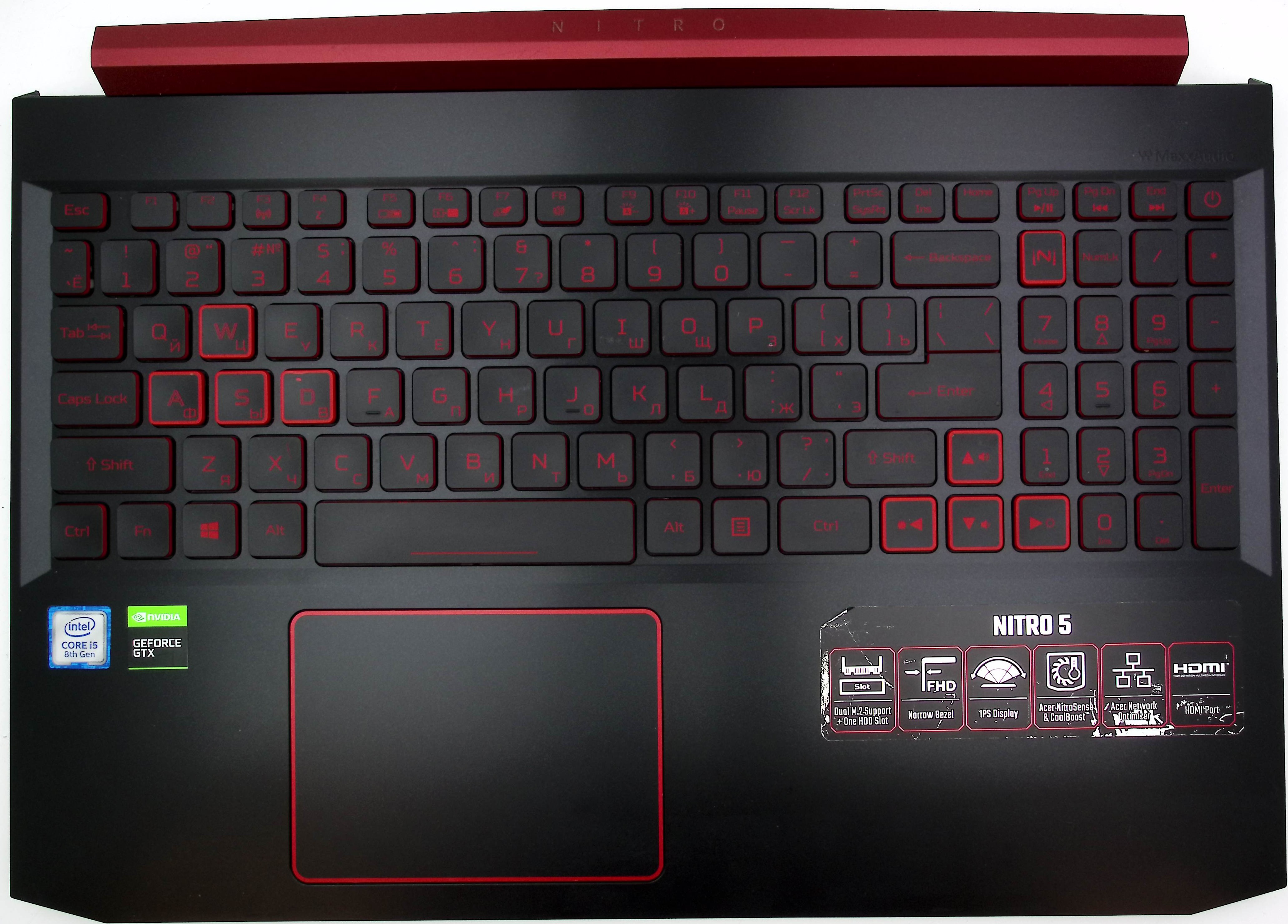 Топкейс для ноутбука Acer Aspire Nitro 5 AN515