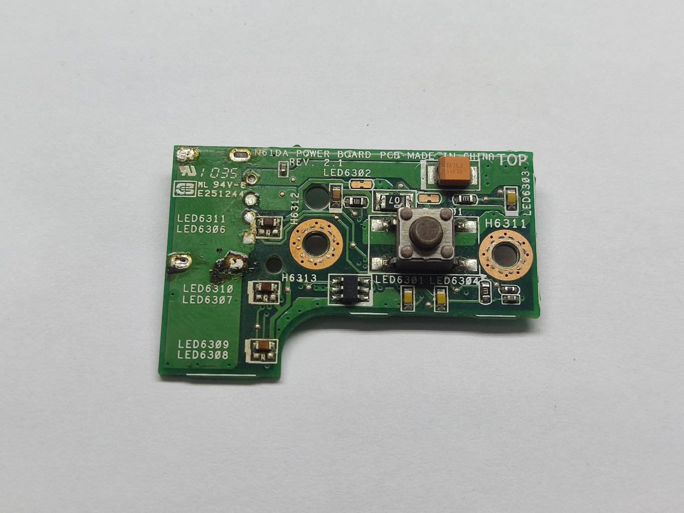 Дополнительная плата Asus N61DA POWER BOARD REV: 2.1