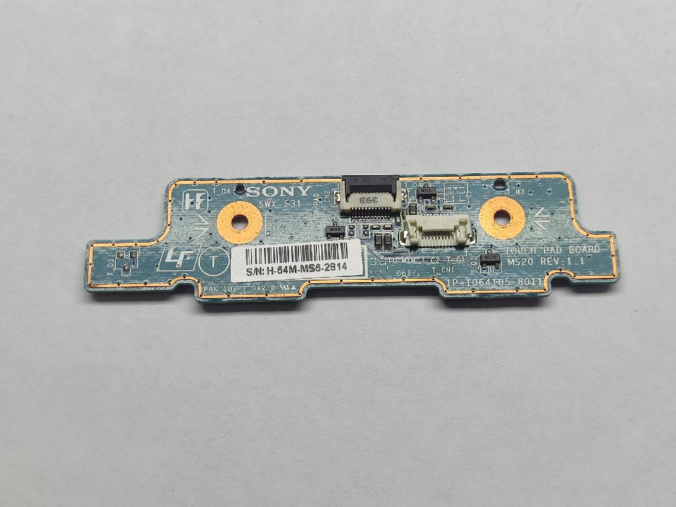 Плата кнопки тачпада ноутбука Sony Vaio VGN-AR 1P-1064105-8011