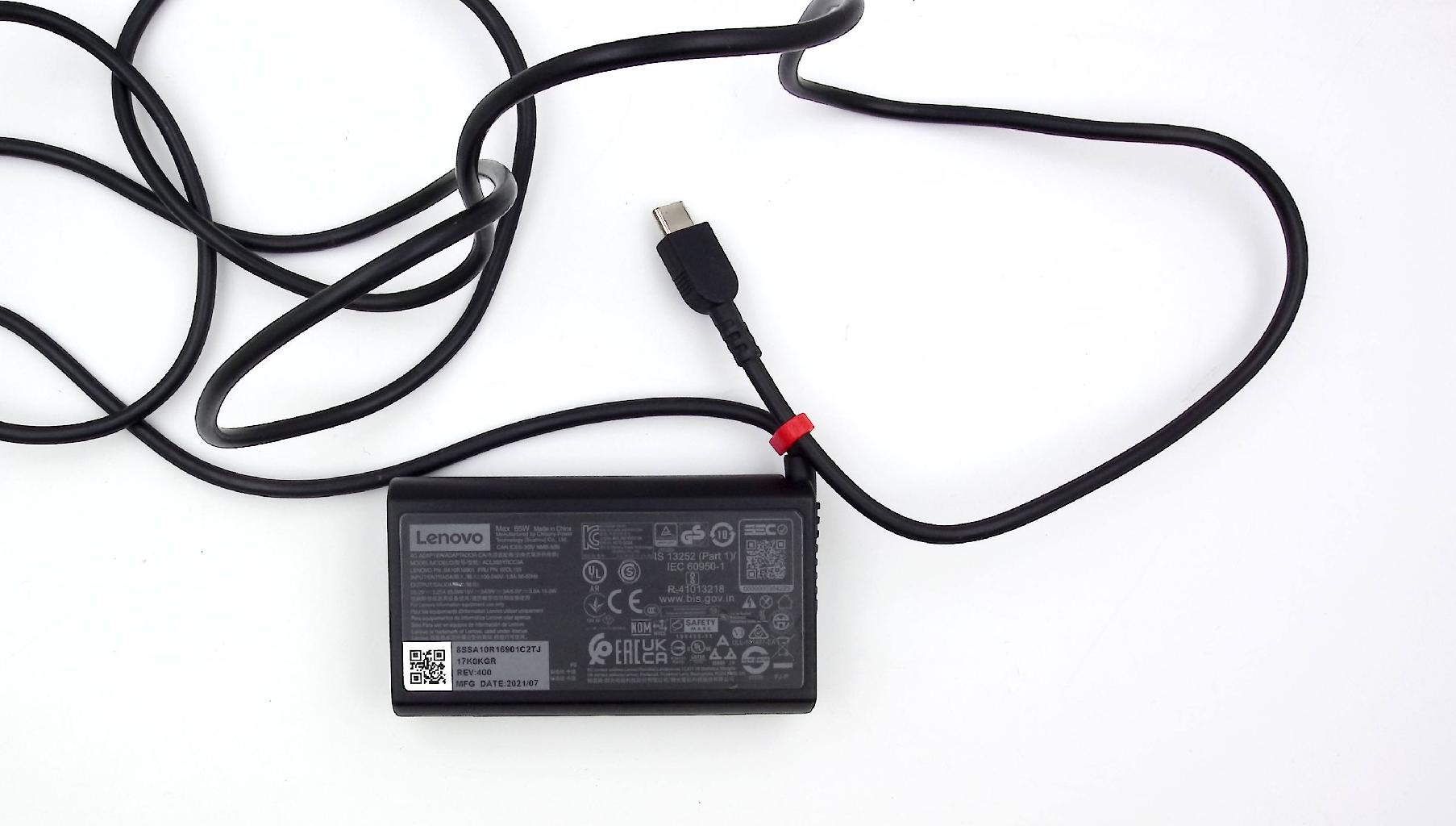 Блок питания  20V, 3.25A, 65W, Type-C для ноутбуков Lenovo ThinkPad X1 Yoga G5